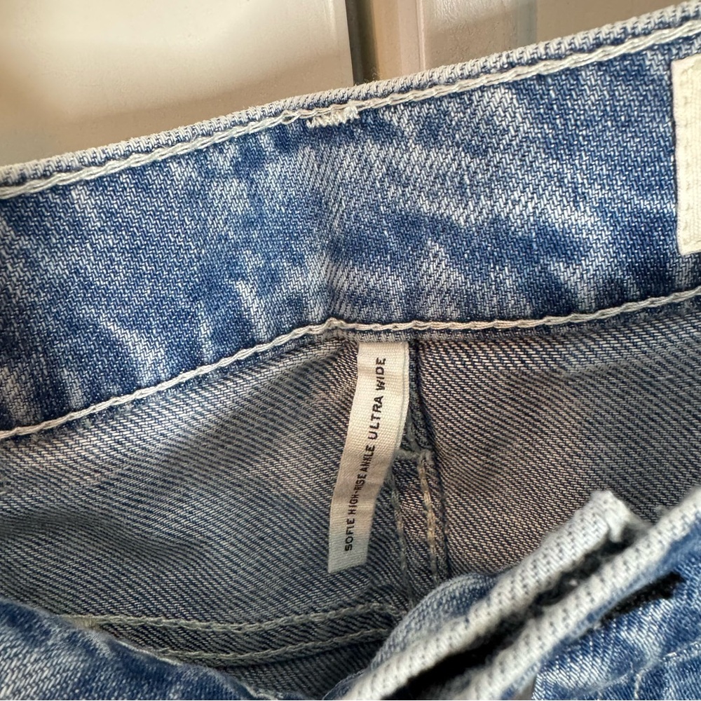 Rag and Bone Featherweight Tencel Sofie High Rise Ankle Wide Leg in Mira Size 23 - Picture 4 of 11